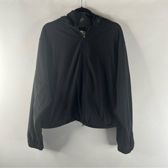 H&M Move Windproof Windbreaker Activewear Jacket Top With DryMove Size M Black - Picture 4 of 9